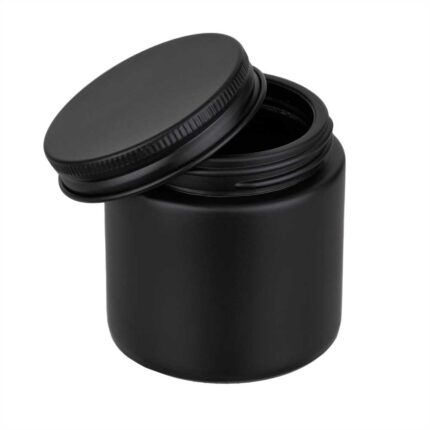 Słoik czarny mat 120 ml + nakrętka - WYPRZEDAŻ - zdjęcie produktu 1